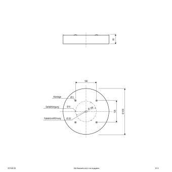 EVN Deckenleuchte DROP DOWN sw DDT400925 