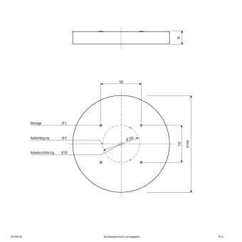 EVN Deckenleuchte DROP DOWN ws DDT600125 