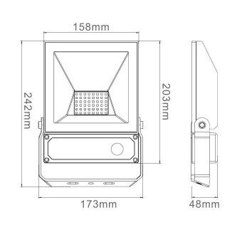 BAIL LED Floodlight Slim II       142977 