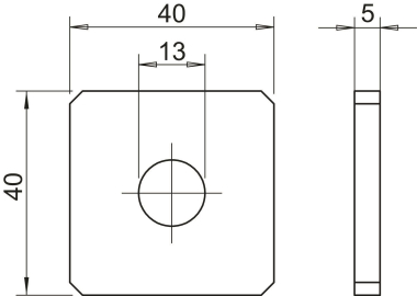 OBO GMS 1 VP A2 Verbindungsplatte m.1 