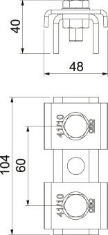 OBO SVE 41 FT Schienenverbinder MS 41 