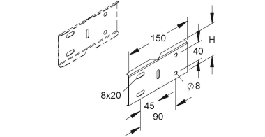NIED Stoßstellenverbinder     ULIH 80 E4 