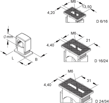 NIED Iso-Druckschelle              D6/16 