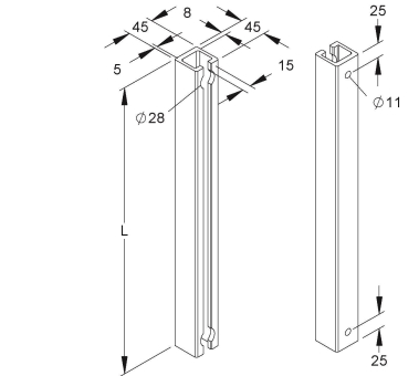 Niedax GFK-Ankerschiene      FPAR 500/AC 