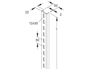 NIED U-Profil 3000mm        U 50/3000 E5 