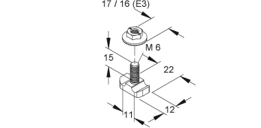 NIED Gitterrinnen-          GRHKM 6X15 V 