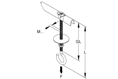 Niedax Kippdübel m.Deckenhaken     223 H 