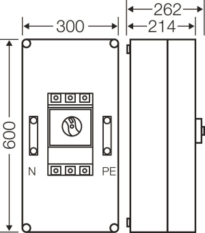 HENS Mi-Leistungsschaltergehduse Mi 7434 