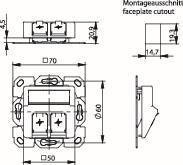 TG Modul-Aufnahme 50x50      H02010A0083 