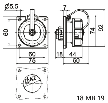 BALS CEE Schuko-Anbausteckdose 16A  7119 