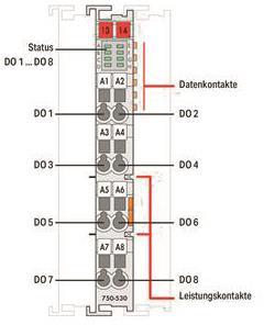 WAGO 750-530 8-Kanal-Digitalausgang,DC 