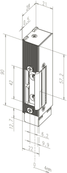 FF Türöffner 12/24V DC eE Diode     142U 
