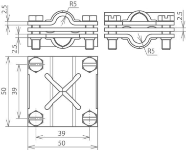 DEHN Kreuz-Verbinder              314310 