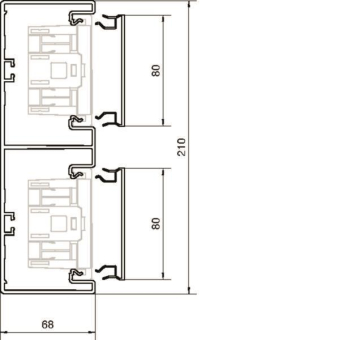 Hager Brüstungsk.Unterteil BR652101D9016 