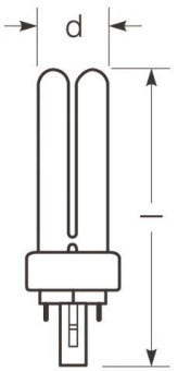 Radium LED      RL-DUO/E13 840/G24q-1 UN 