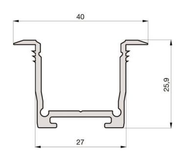      PROFILE MEDIUM WING 40/25.9/B2C2 1M 