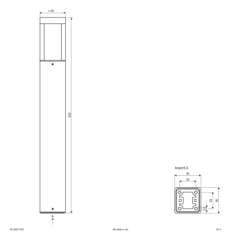 EVN LED Wegeleuchte 650mm    WLQ65071502 