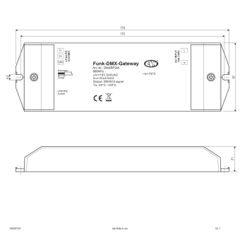 EVN Funk-DMX-Gateway für         DMXRFGW 