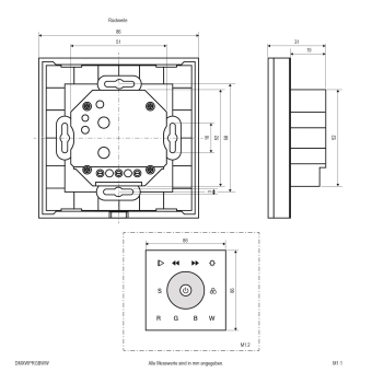 EVN DMX-Controller/       DMX-WP-RGB+W-w 