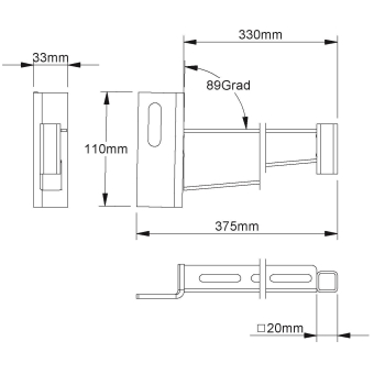 NIED Ausleger KTUG300           KTUG 300 
