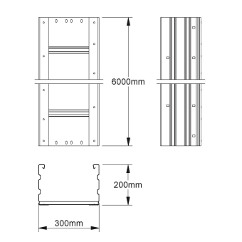 NIED Weitspannkabelrinnen  WRU 200.300 F 