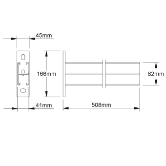 Niedax Ausleger Strut     HKC 96ZD/500 F 