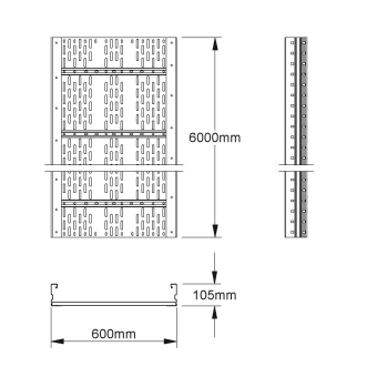 NIED Weitspannkabelrinnen    WRL105.600F 