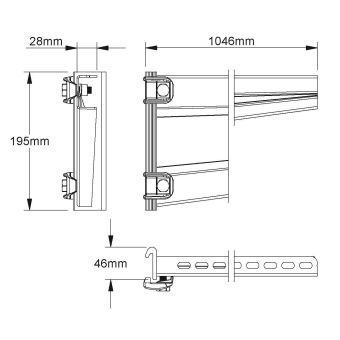 Niedax KTTS1000 Ausleger,      KTTS 1000 