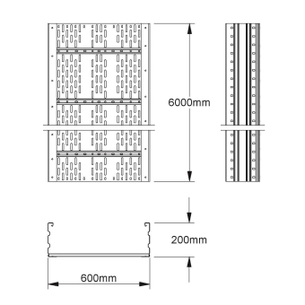 NIED Weitspannkabelrinnen  WRL 200.600 F 