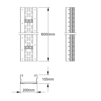NIED Weitspannkabelrinnen    WRL105.200F 
