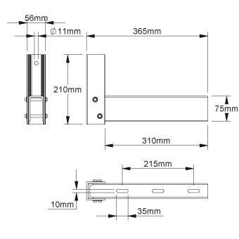 NIED GFK-Ausleger            FPAP 300/AC 