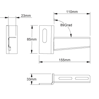NIED Verzinkt Ausleger             110MM 