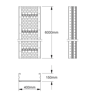 NIED Weitspannkabelrinnen  WRL 150.400 F 