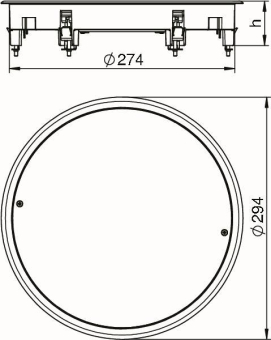 OBO ZESR7 10U 9011 Zugdoseneinsatz 