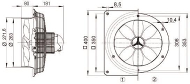 Maico Axial-Wandventilator   DZS 25/42 B 
