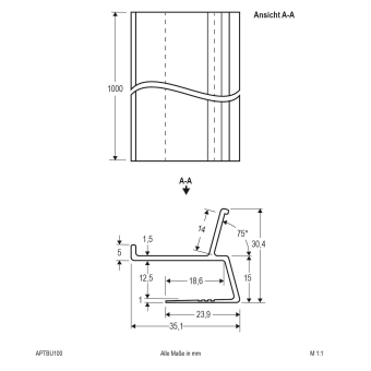 EVN Trockenbauprofil            APTBU100 