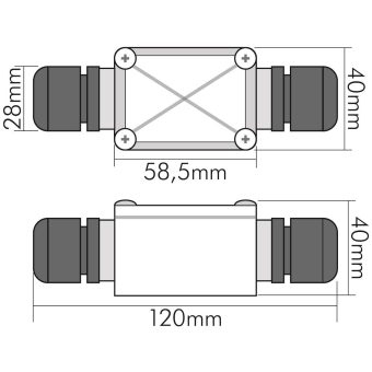 Nobile Verteilerbox 2-fach    7610061100 