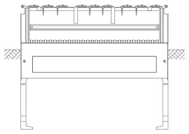 ABN Festplatzsockel Gr.2 4-feldrig SX010 