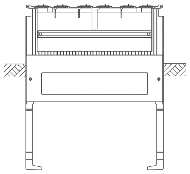 ABN Festplatzsockel Gr.1 3-feldrig SX009 