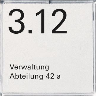 GIRA 107100 Namens-/Türschild 1fach 