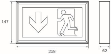 RP-Technik RZ-Leuchte Wand EB   LMW011WL 