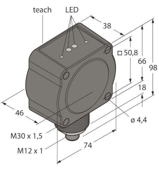 Turck Radar Sensor 3025370 QT50R-EU-AFHQ 