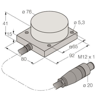 Turck Induktiver      NI40-CQ80/S1102 5M 