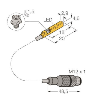 Turck Magnetfeld-   BIM-UNR-AP6X-0,3-RS4 