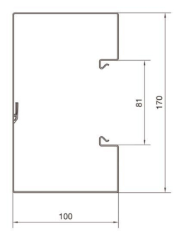 Hager Brüstungk.Unterteil BRS10017019016 