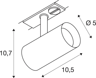 SLV NOBLO SPOT Linse schwarz     1007352 