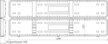 DEHN Kunststoff-Koffer leer f. KKL PHE L 