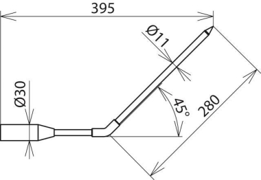 DEHN Prüfsonde 45 Grad    PSO M8 W45 PHE 