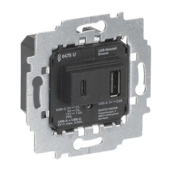 BJ Netzteil-Einsatz USB A+C       6475 U 