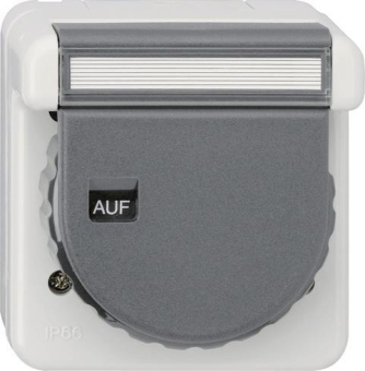 GIRA 044031 SCHUKO-Steckdose Klappdeckel 